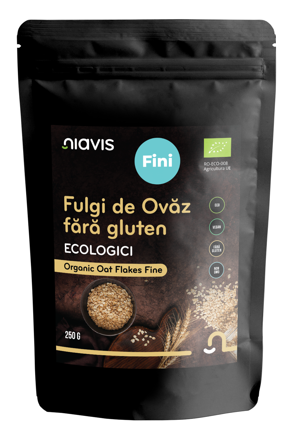 Fulgi de Ovaz Ecologici Fini fara Gluten 250g