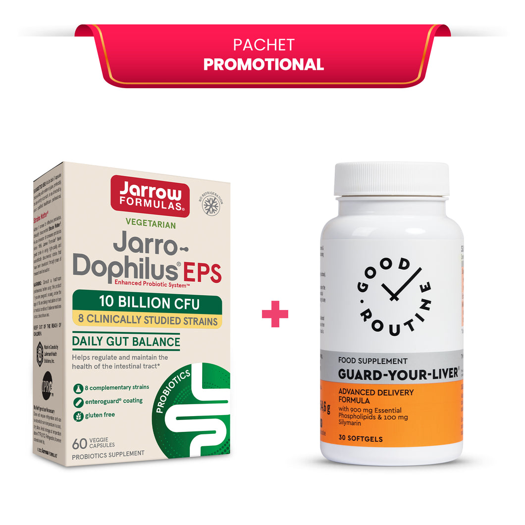 Pachet Jarro-Dophilus EPS 60 caps + Guard-Your-Liver 30 caps