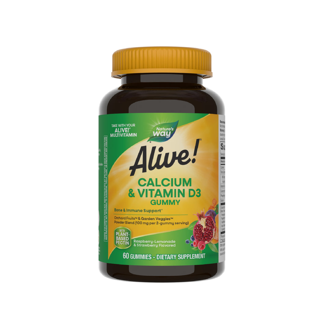 Alive!® Calcium + Vitamin D3 Gummies