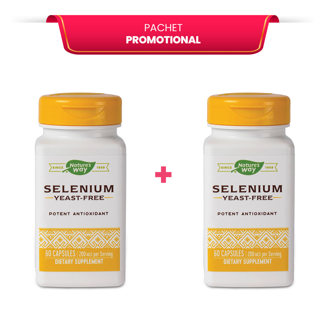 Pachet Promotional 2x Selenium 200mcg 60cps